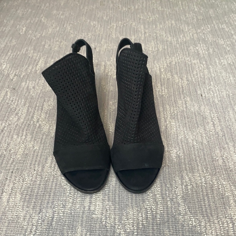 Vince suede peep toe heels